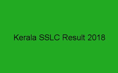 Kerala SSLC Result 2018