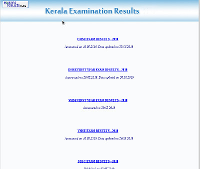 Plus Two SAY result and Improvement Exam Result - DHSE, VHSE