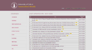 Calicut University BEd Result - Semester wiae result