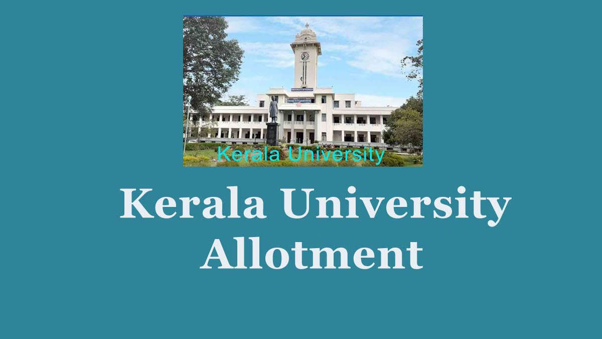 Kerala University Bed Trial Allotment / Bed ranklist