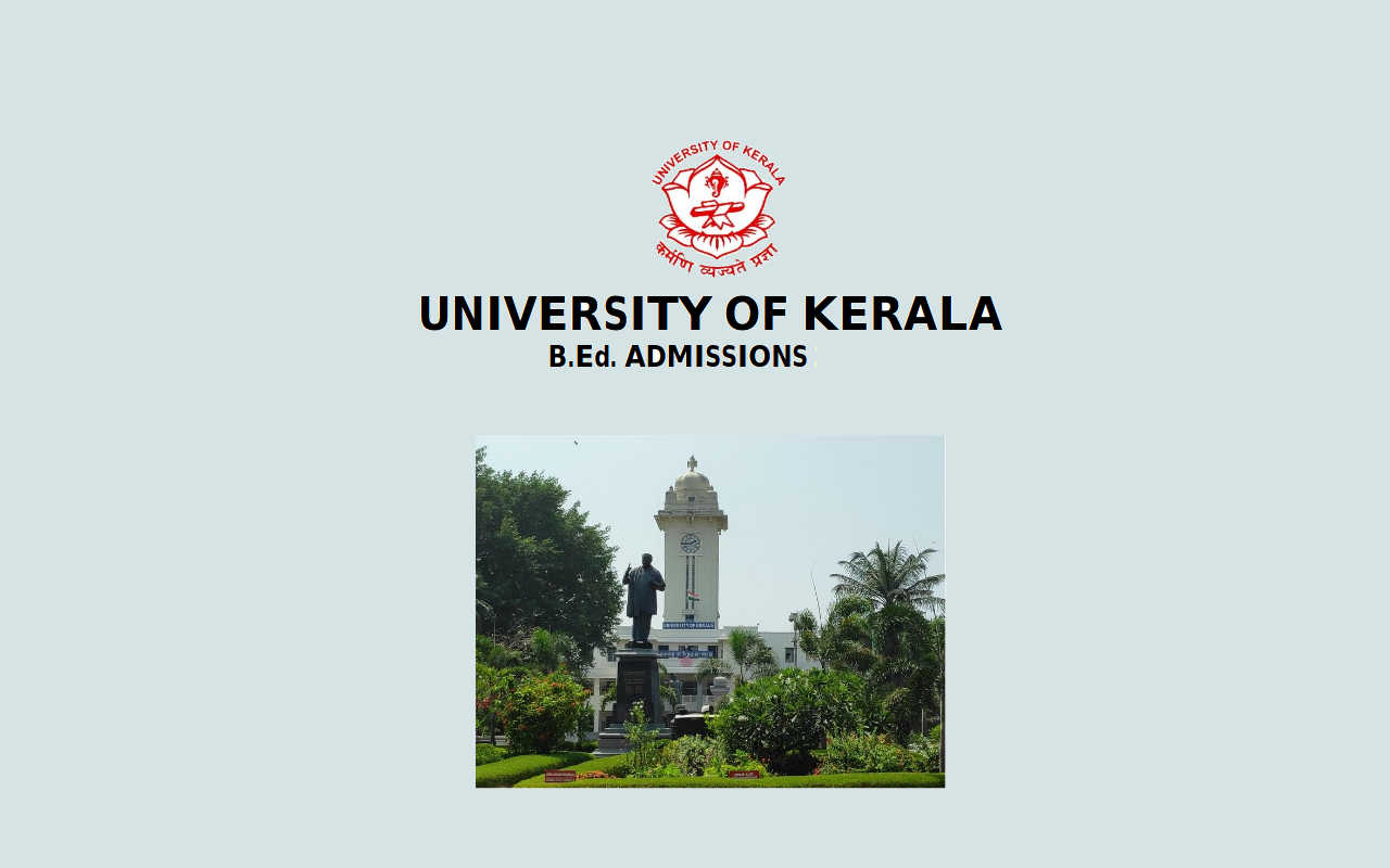 Kerala University BEd Admisison Application Form