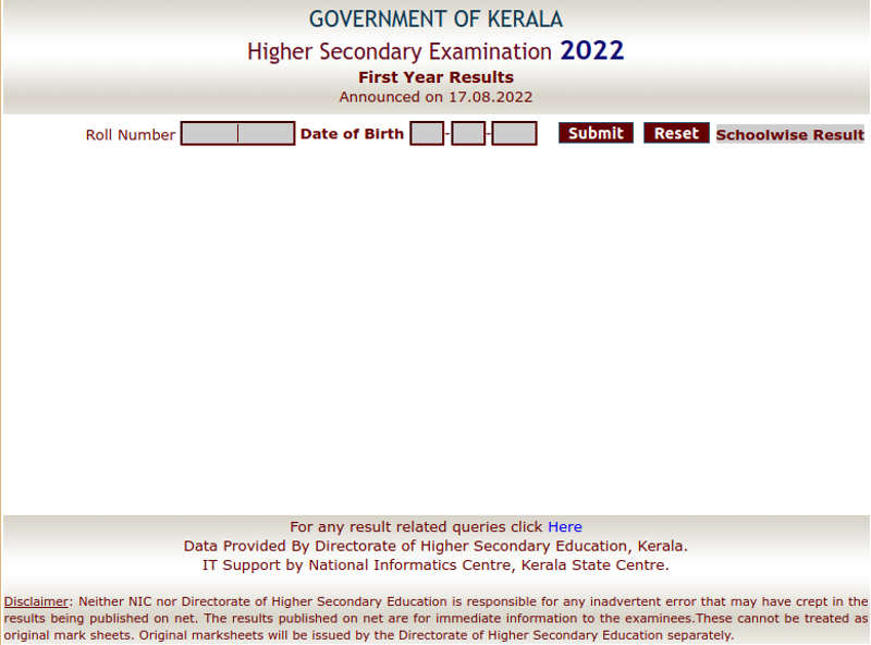 Kerala Plus One result 2022 - DHSe / VHSE Result