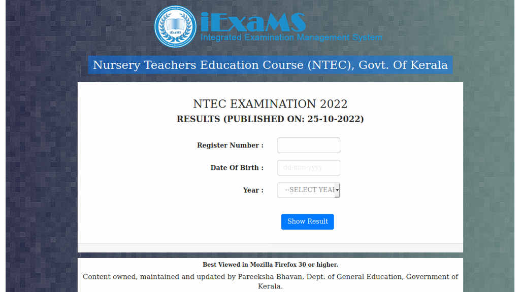 NTEC exam Result
