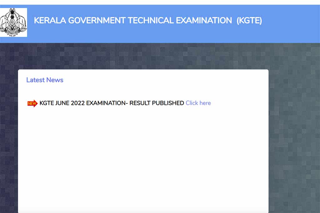 KGTE Exam Result