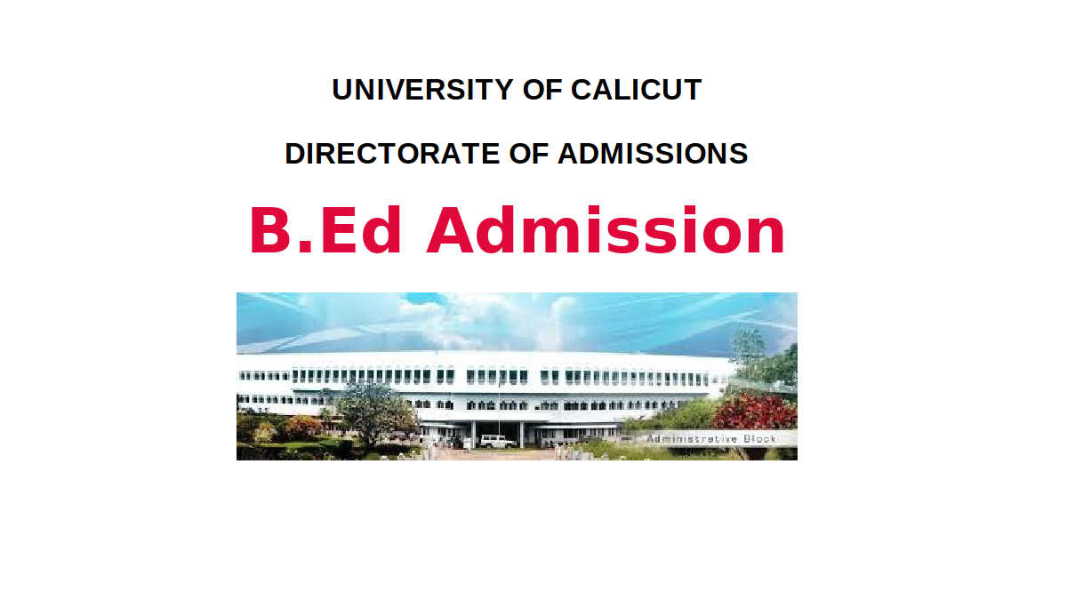 Calicut University BEd Admission