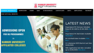 Kannur University UG Degree Admission
