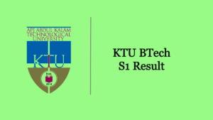 KTU Btech S1 Result