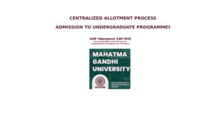 MG University UGP Allotment