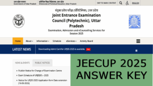 JEECUP 2025 Answer Key will be released on June 13th 2025. Check Answer Key at www.jeecup.admissions.nic.in